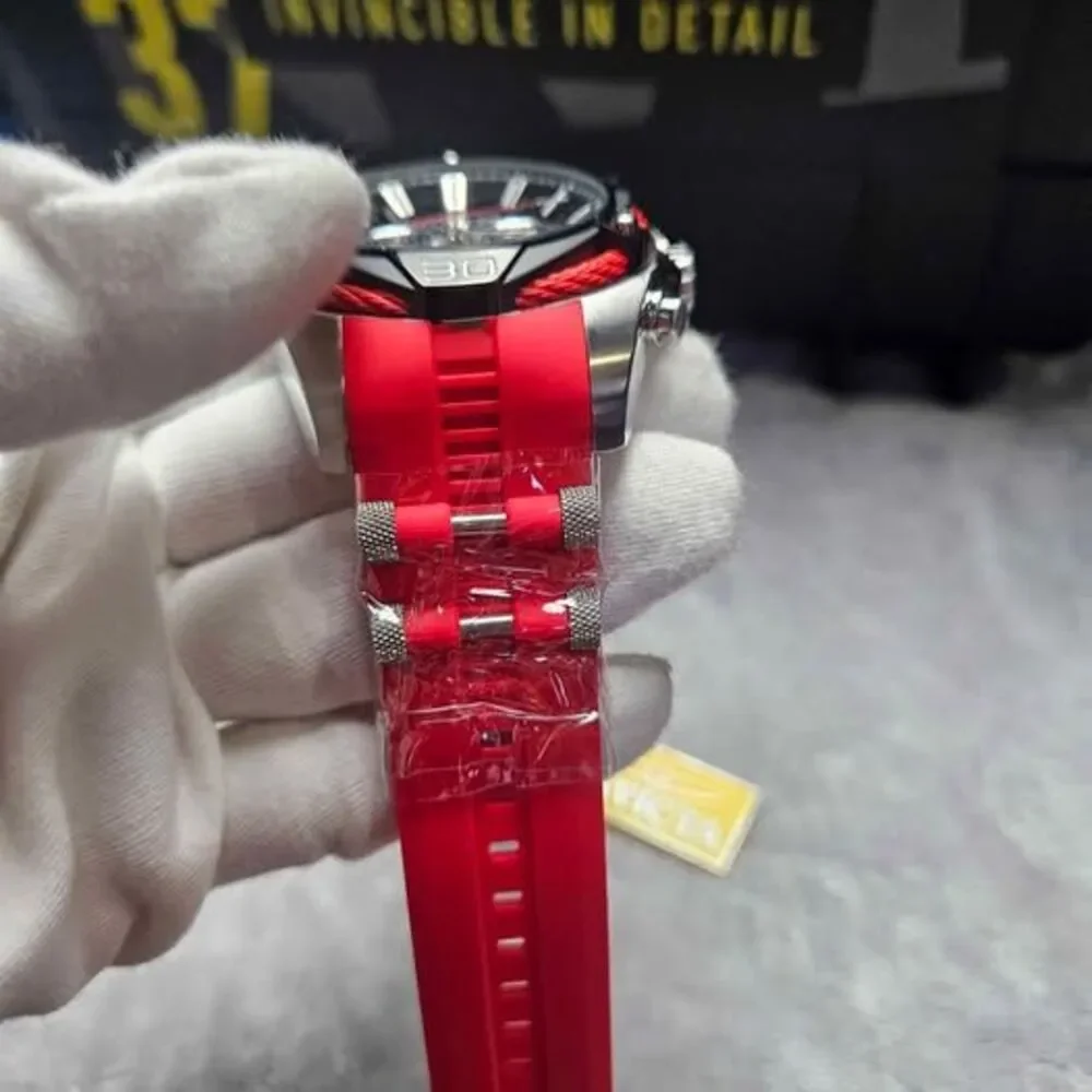 Invicta Bolt Men's Watch - 50mm, Steel, Red